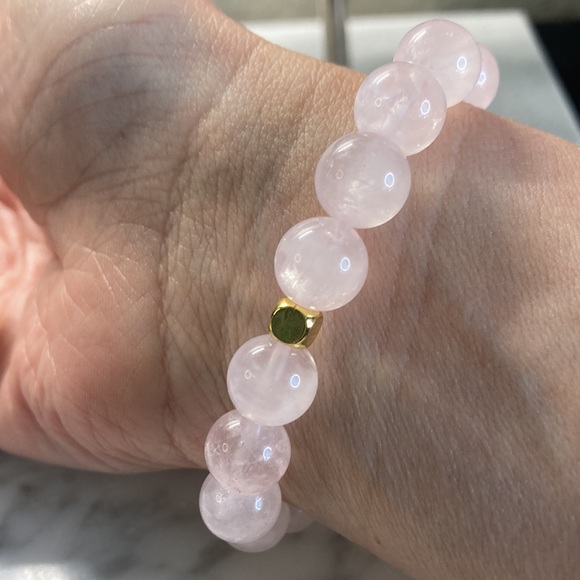 Rose Quartz & rhodonite bracelet - Picture 3 of 3